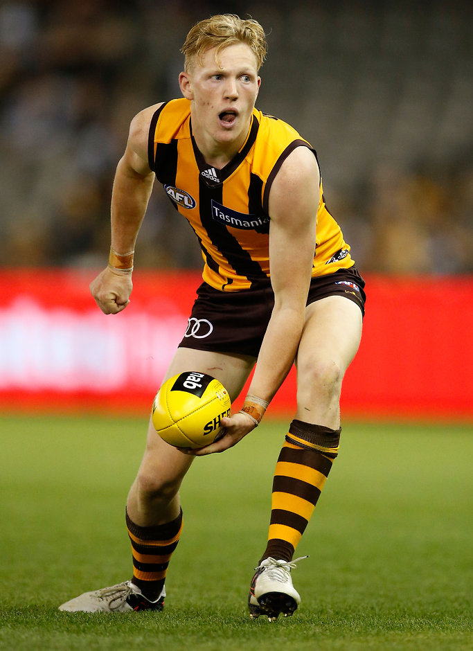 AFL 2016 NAB Challenge - Hawthorn v North Melbourne James Sicily has made a claim on Jarryd Roughead's forward spot - ${keywords}